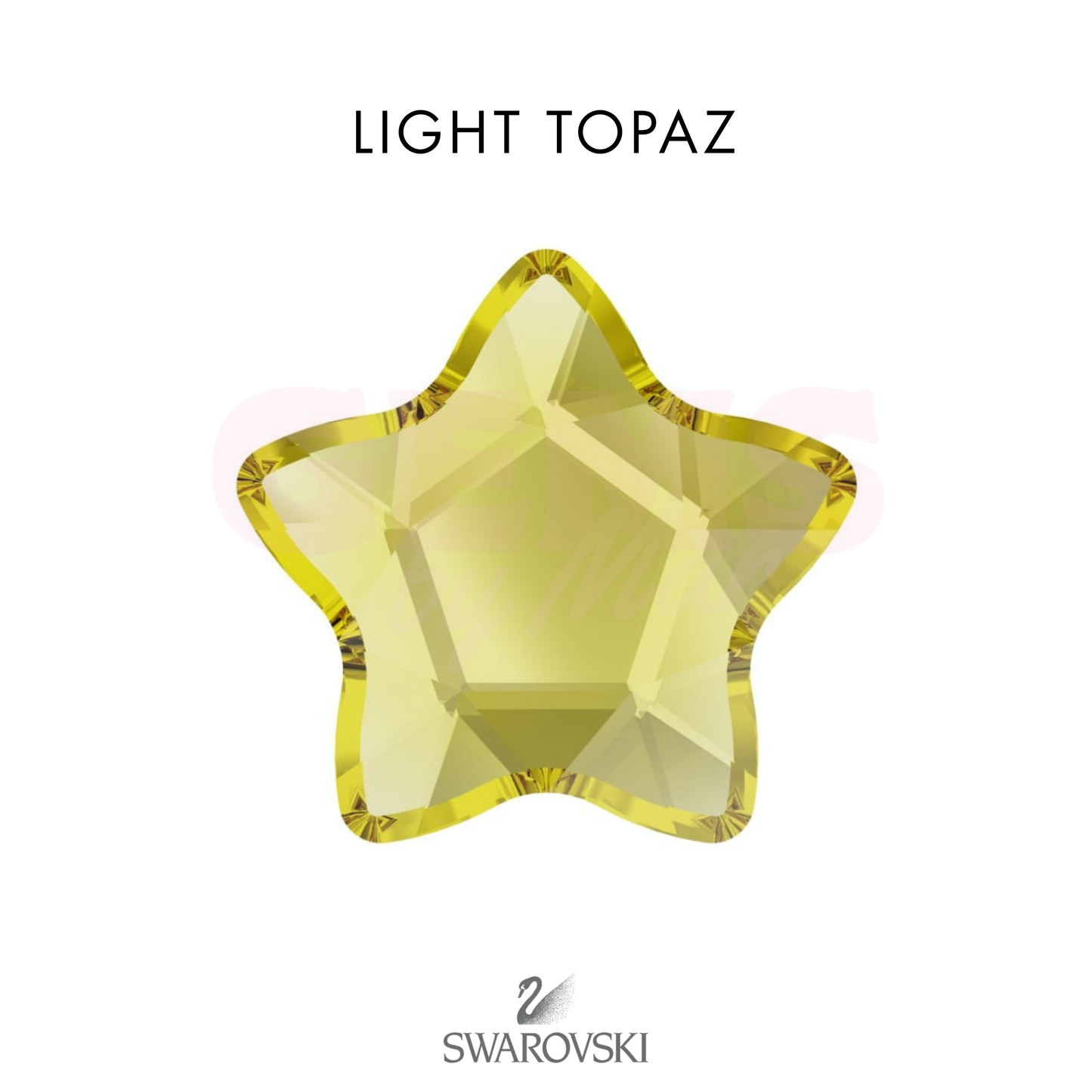SWAROVSKI® Round Star Light Topaz