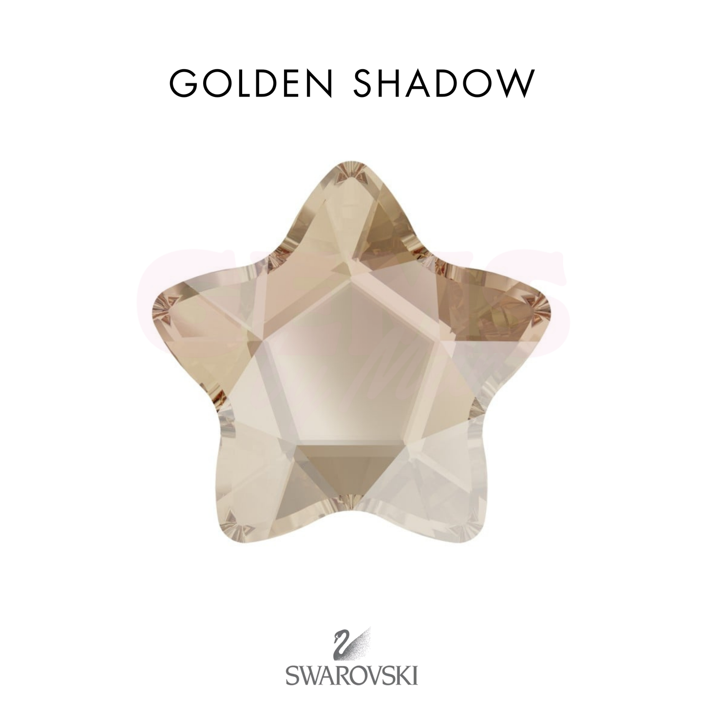 SWAROVSKI® Round Star Golden Shadow