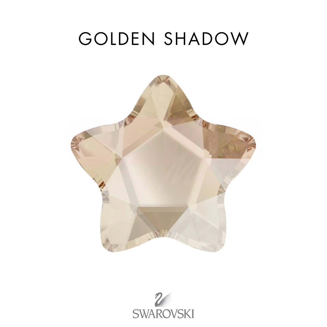 SWAROVSKI® Round Star Golden Shadow