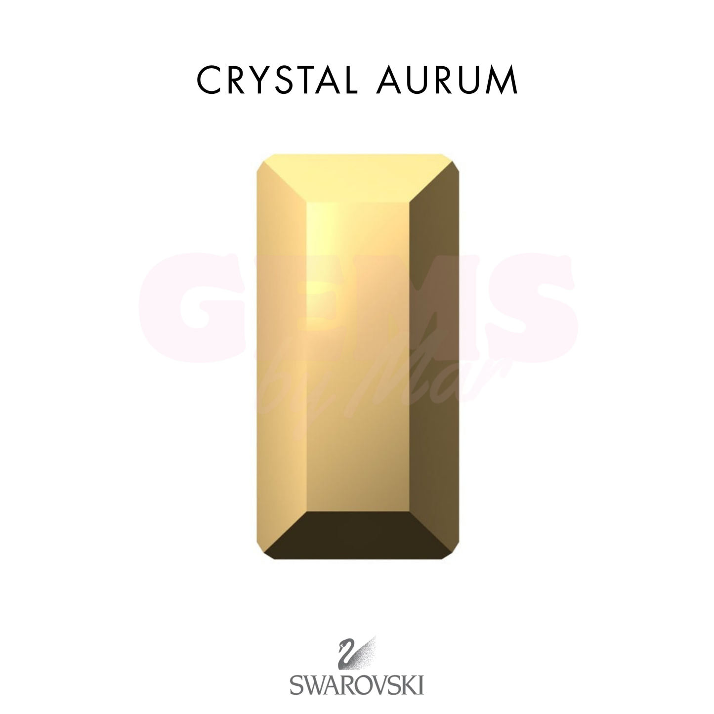 SWAROVSKI® Baguette Crystal Aurum