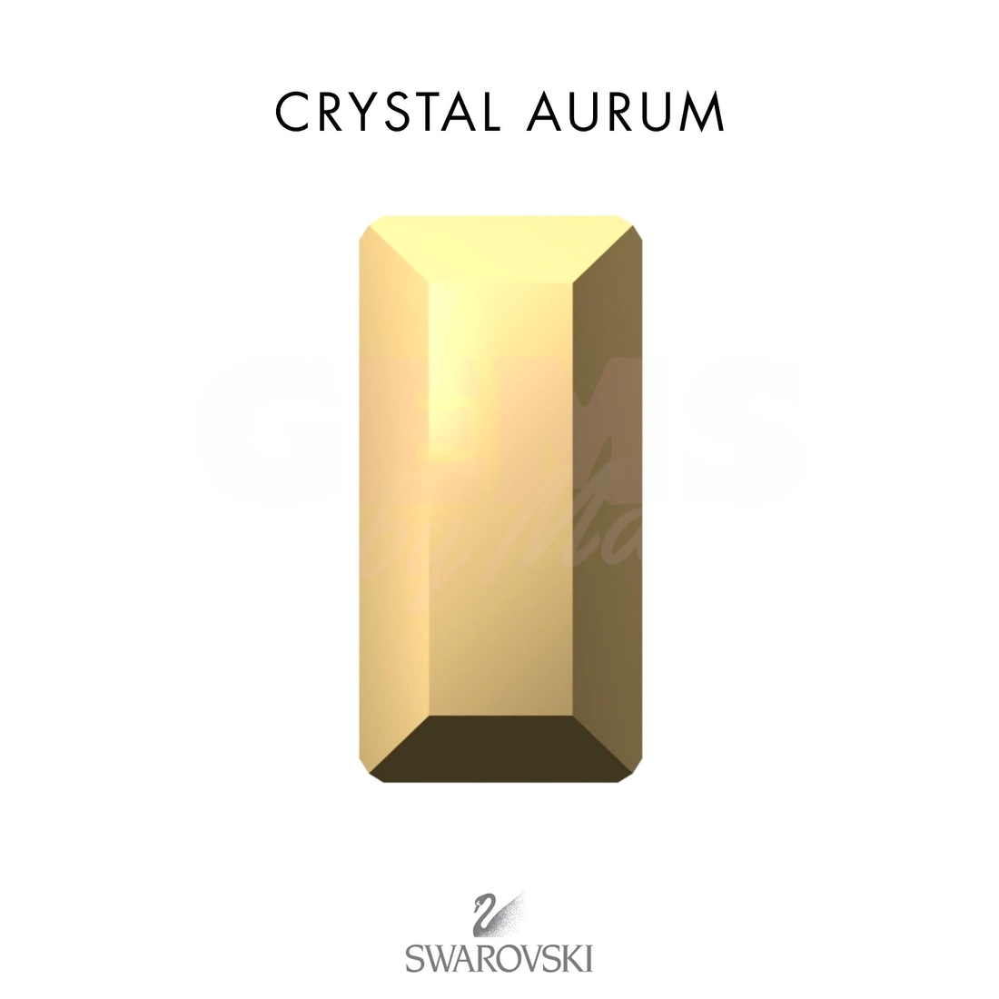 SWAROVSKI® Baguette Crystal Aurum
