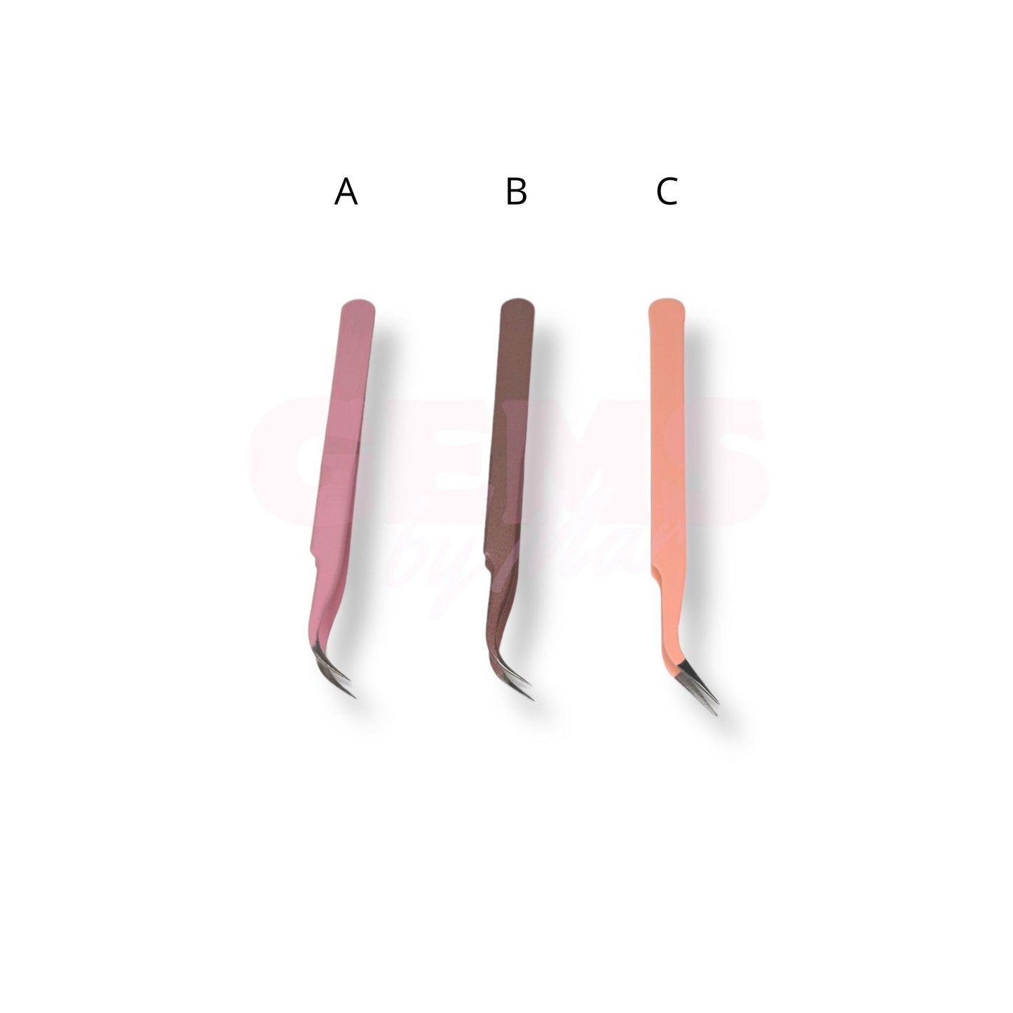 Pinzas curvadas - Gems By Mar