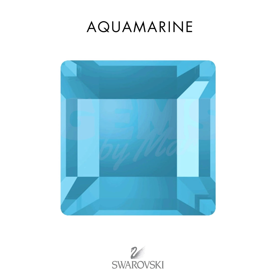 SWAROVSKI® Square Aquamarine