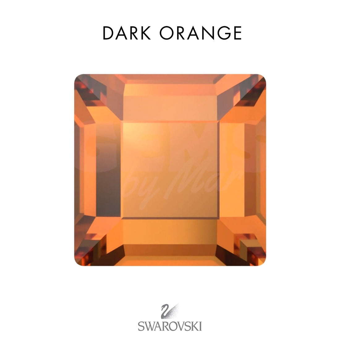 SWAROVSKI® Square Dark Orange
