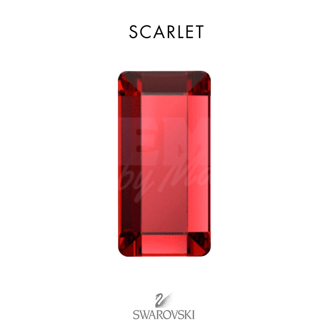 SWAROVSKI® Baguette Scarlet