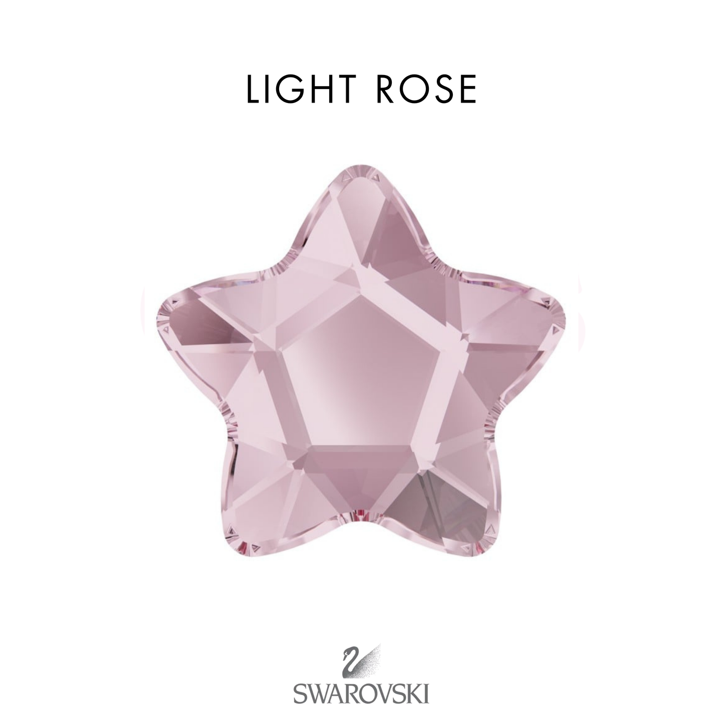 SWAROVSKI® Round Star Light Rose