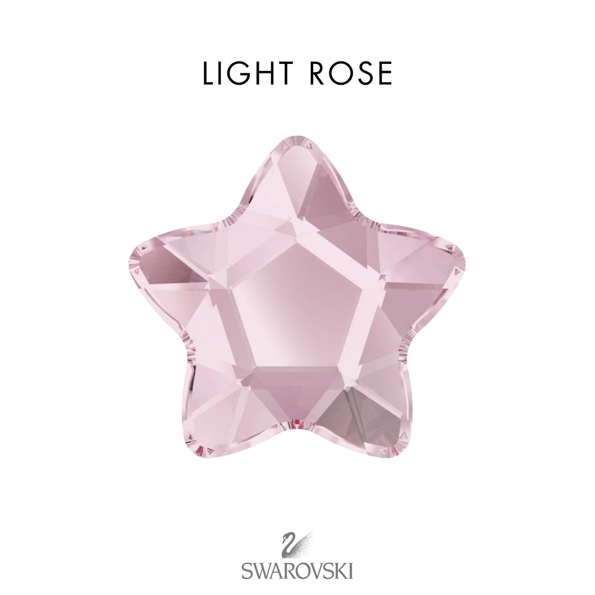 SWAROVSKI® Round Star Light Rose