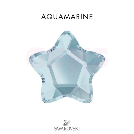 SWAROVSKI® Round Star Aquamarine