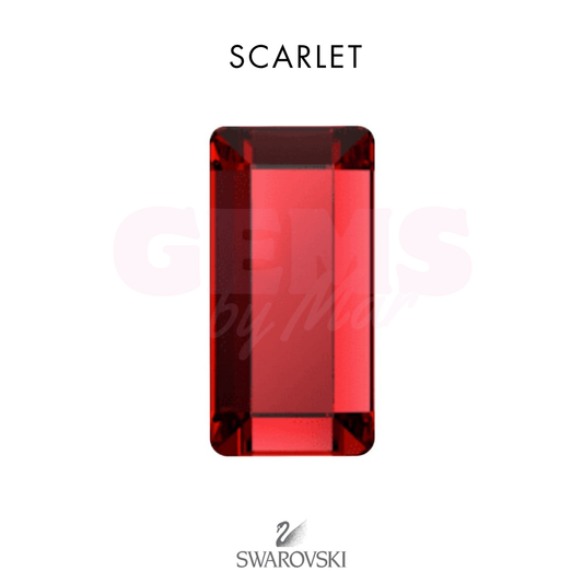 SWAROVSKI® Baguette Scarlet