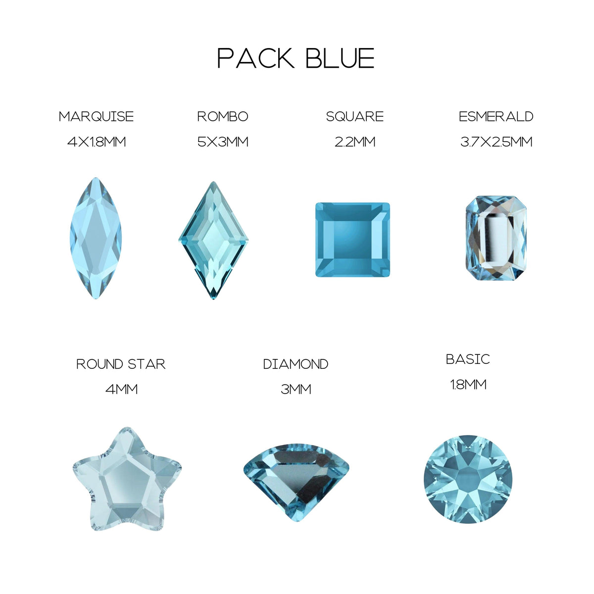 PACK SWAROVSKI AZUL - Gems By Mar