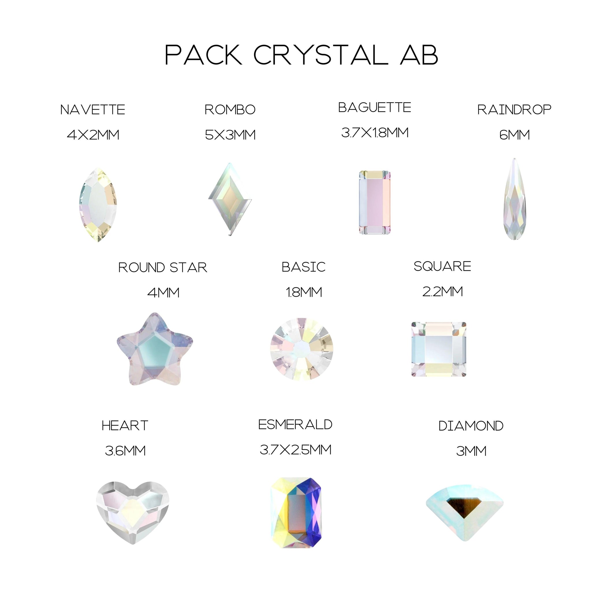 PACK SWAROVSKI CRYSTAL AB - Gems By Mar