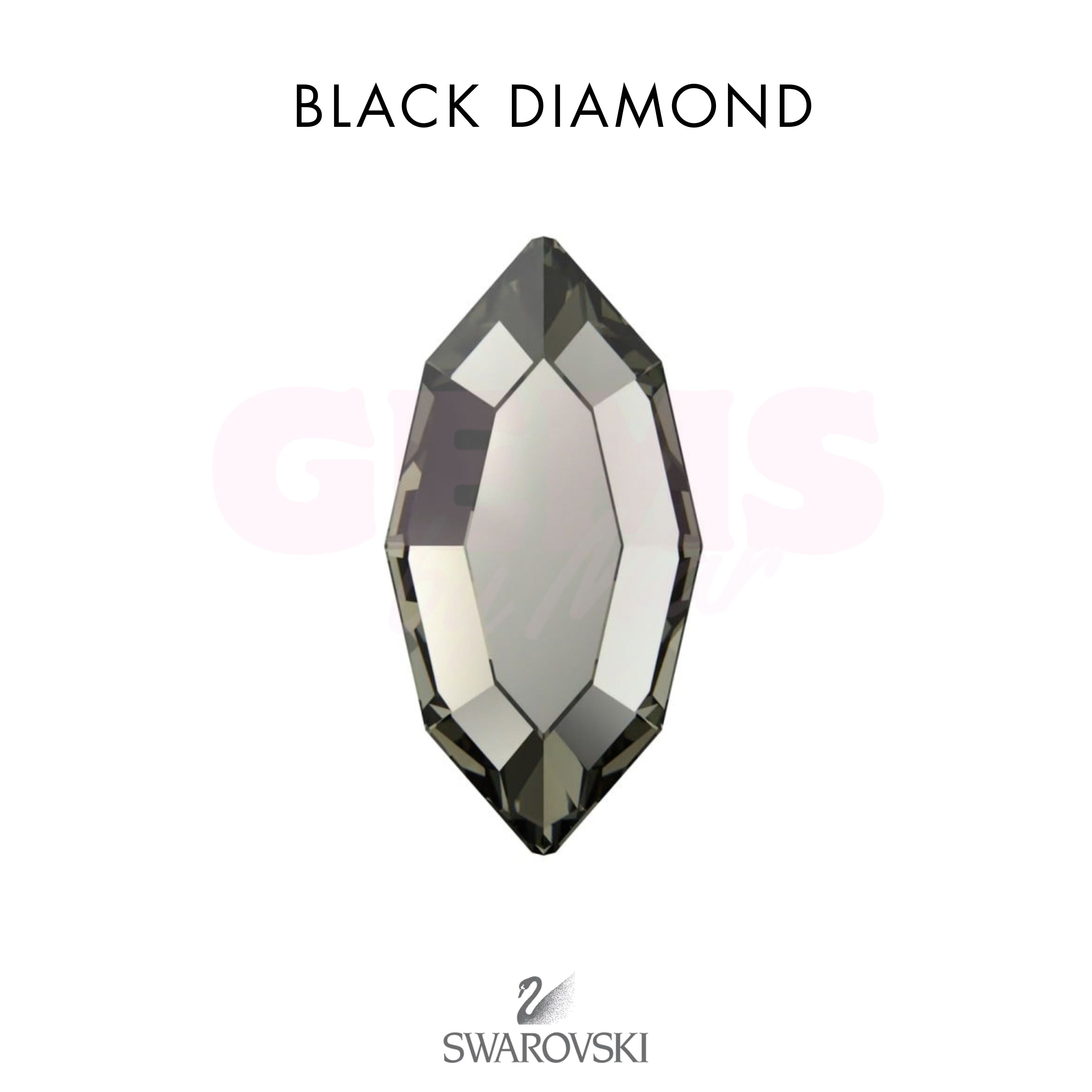 SWAROVSKI® Navette Black Diamond
