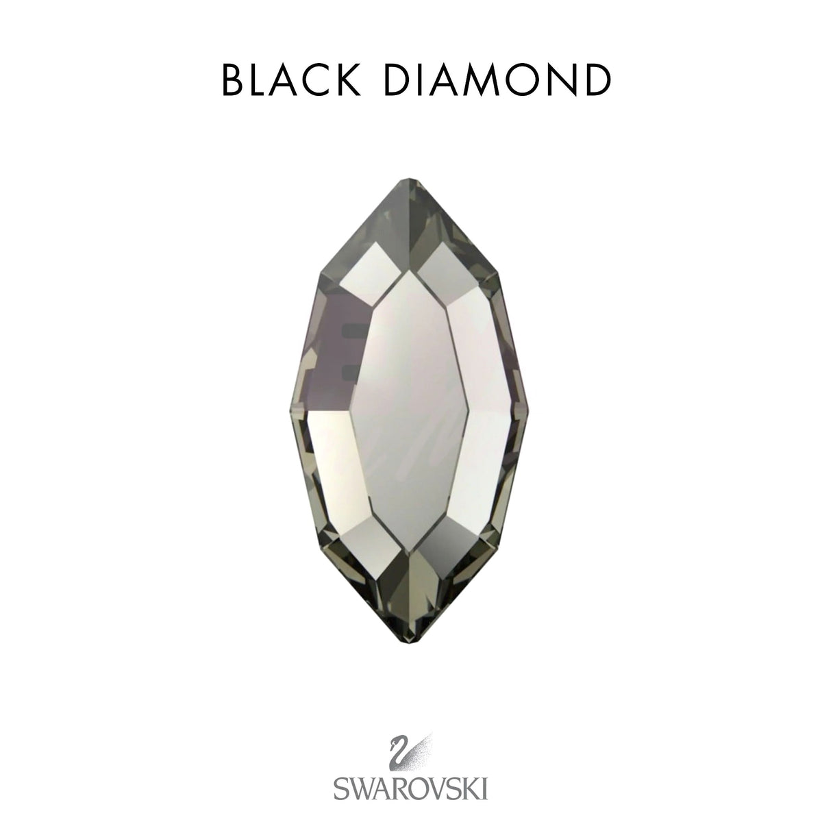 SWAROVSKI® Navette Black Diamond