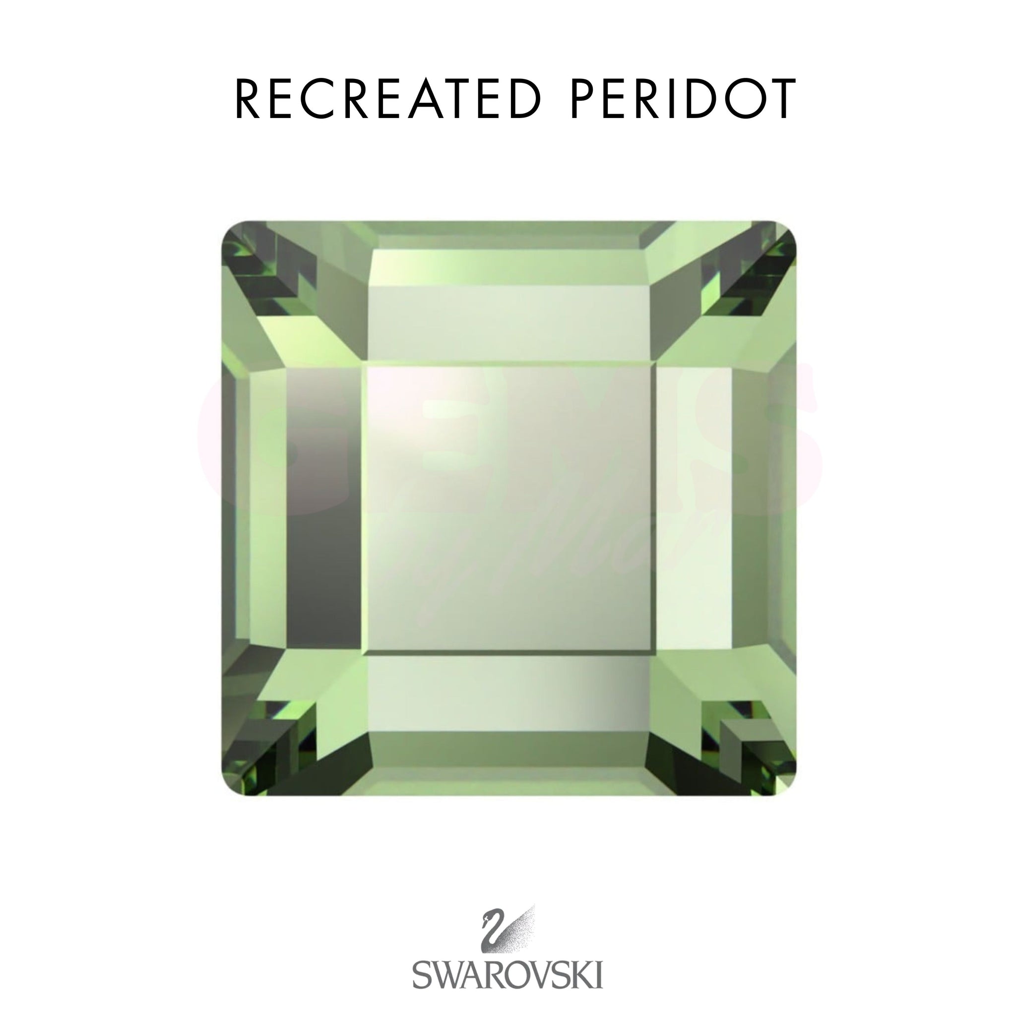 SWAROVSKI® Square Recreated Peridot