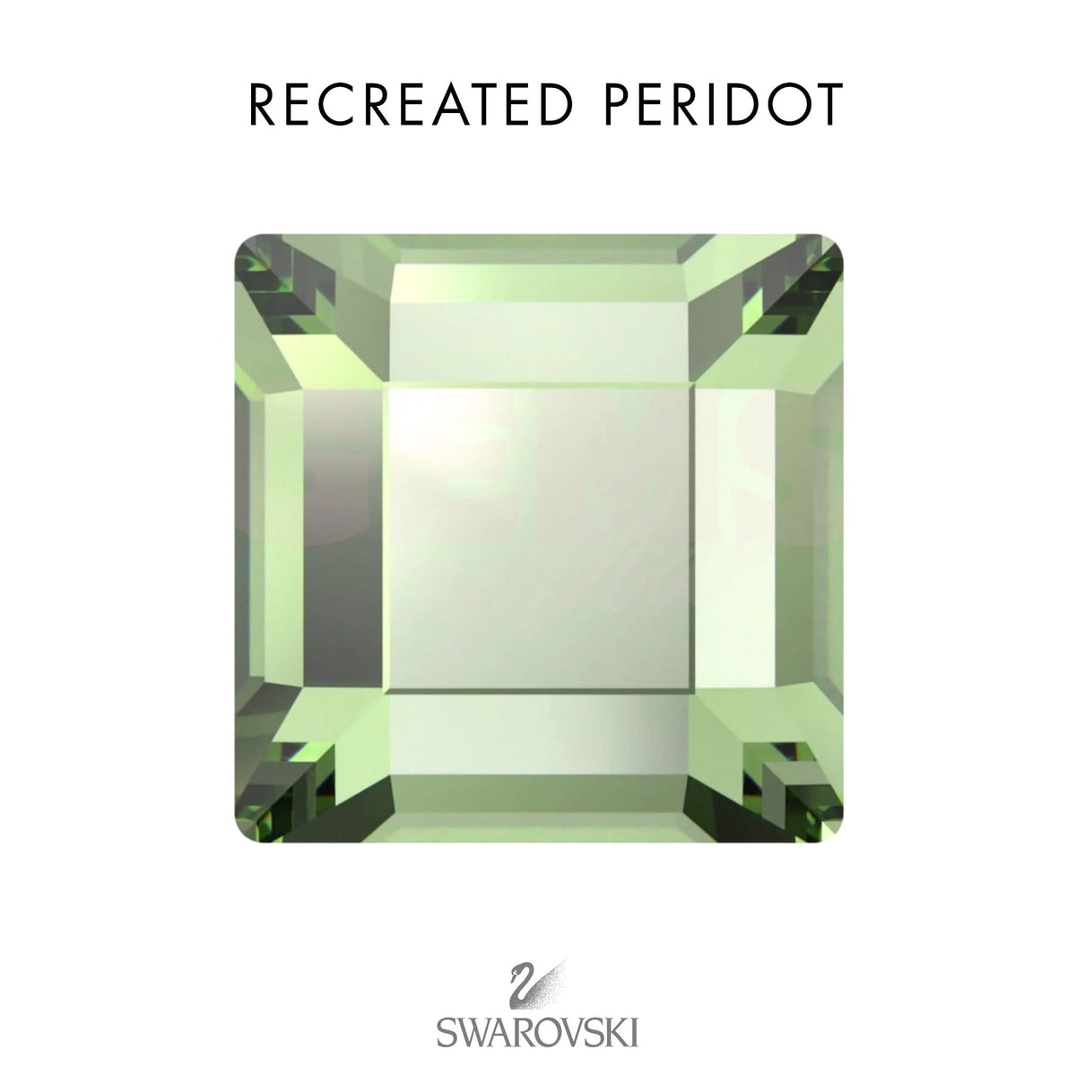 SWAROVSKI® Square Recreated Peridot