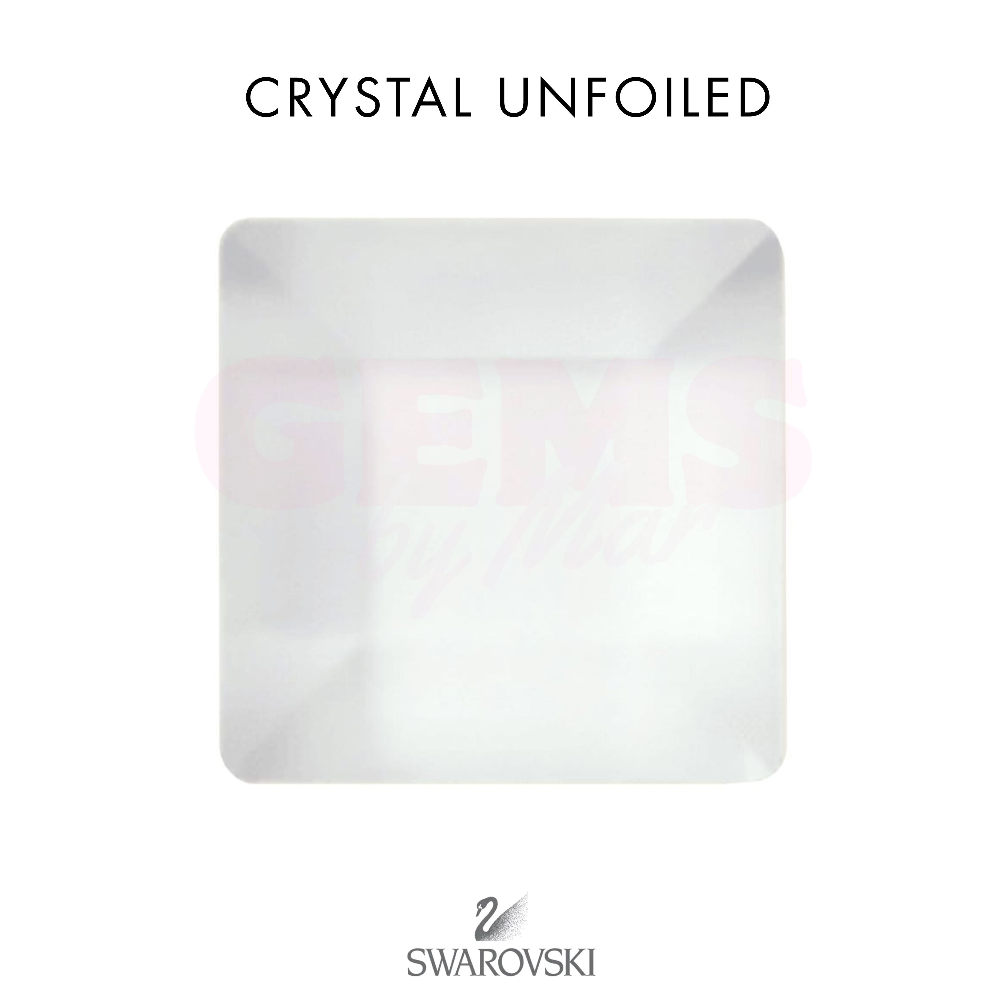 SWAROVSKI® Square Crystal Unfoiled