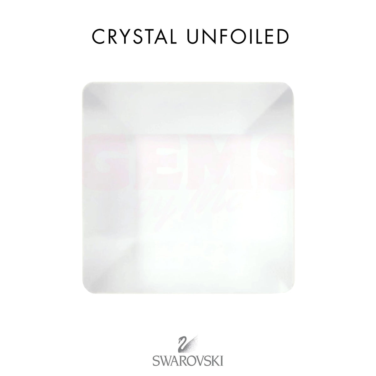 SWAROVSKI® Square Crystal Unfoiled