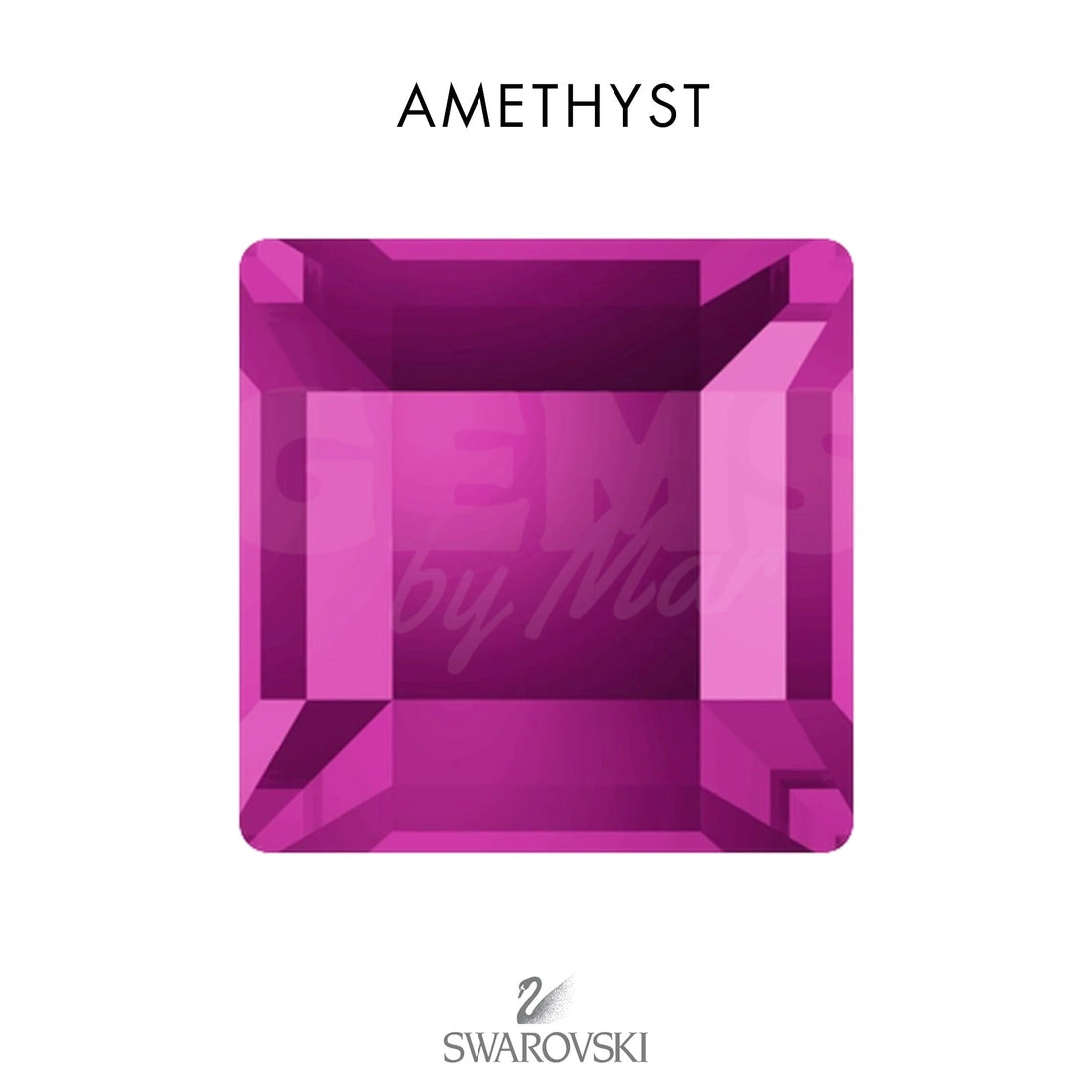 SWAROVSKI® Square Amethyst