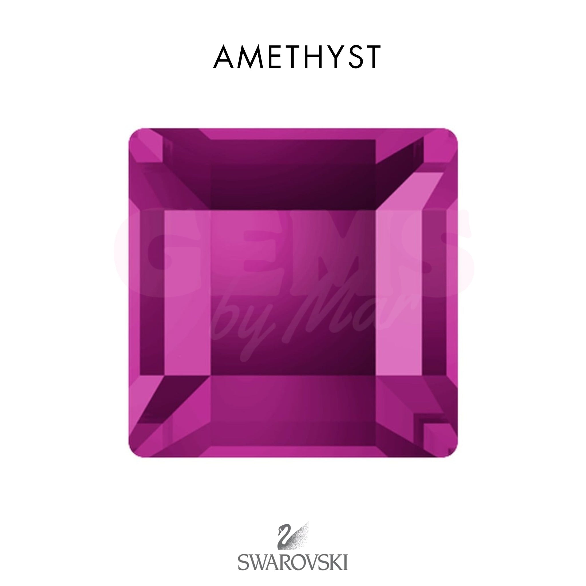 SWAROVSKI® Square Amethyst