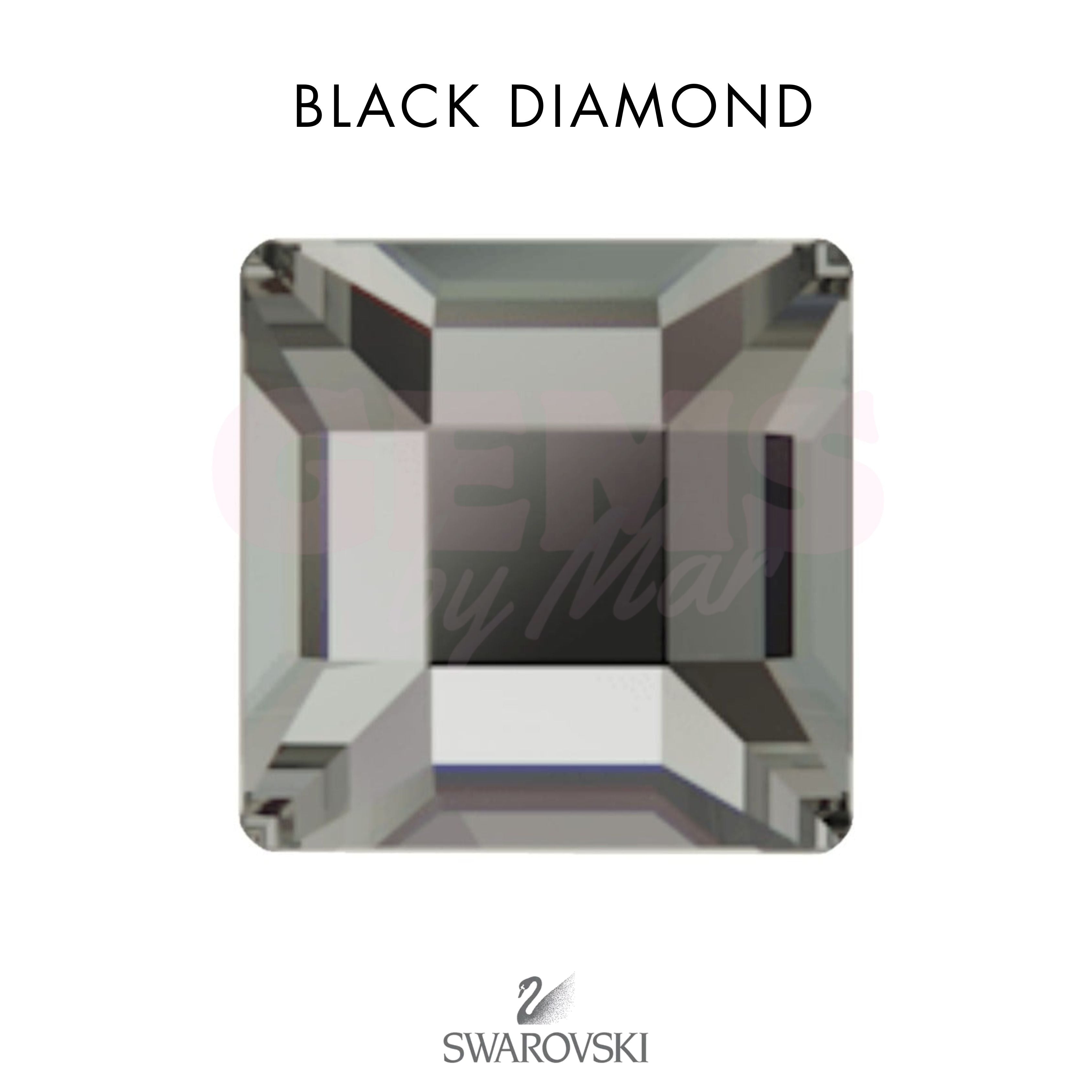 SWAROVSKI®  Square Black Diamond