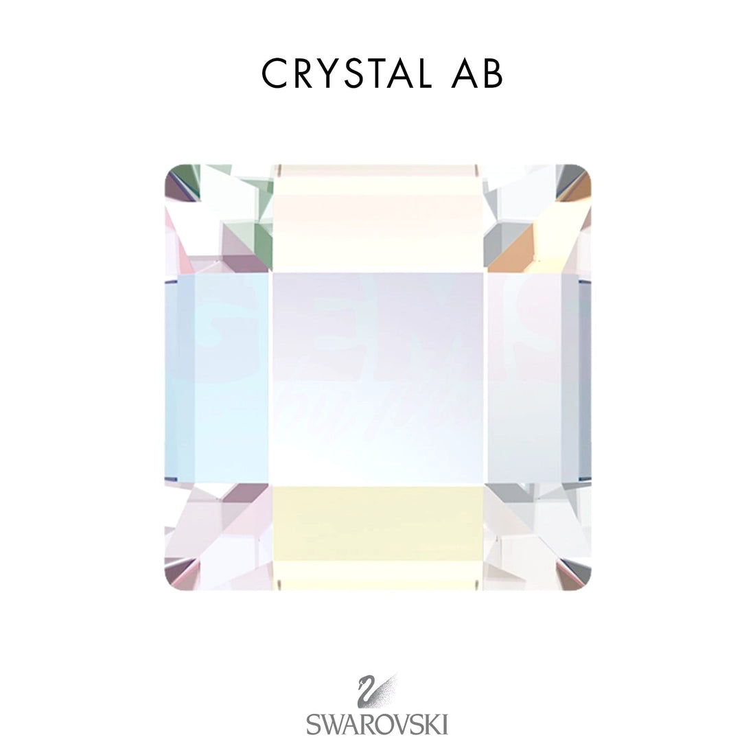 SWAROVSKI® Square Crystal AB
