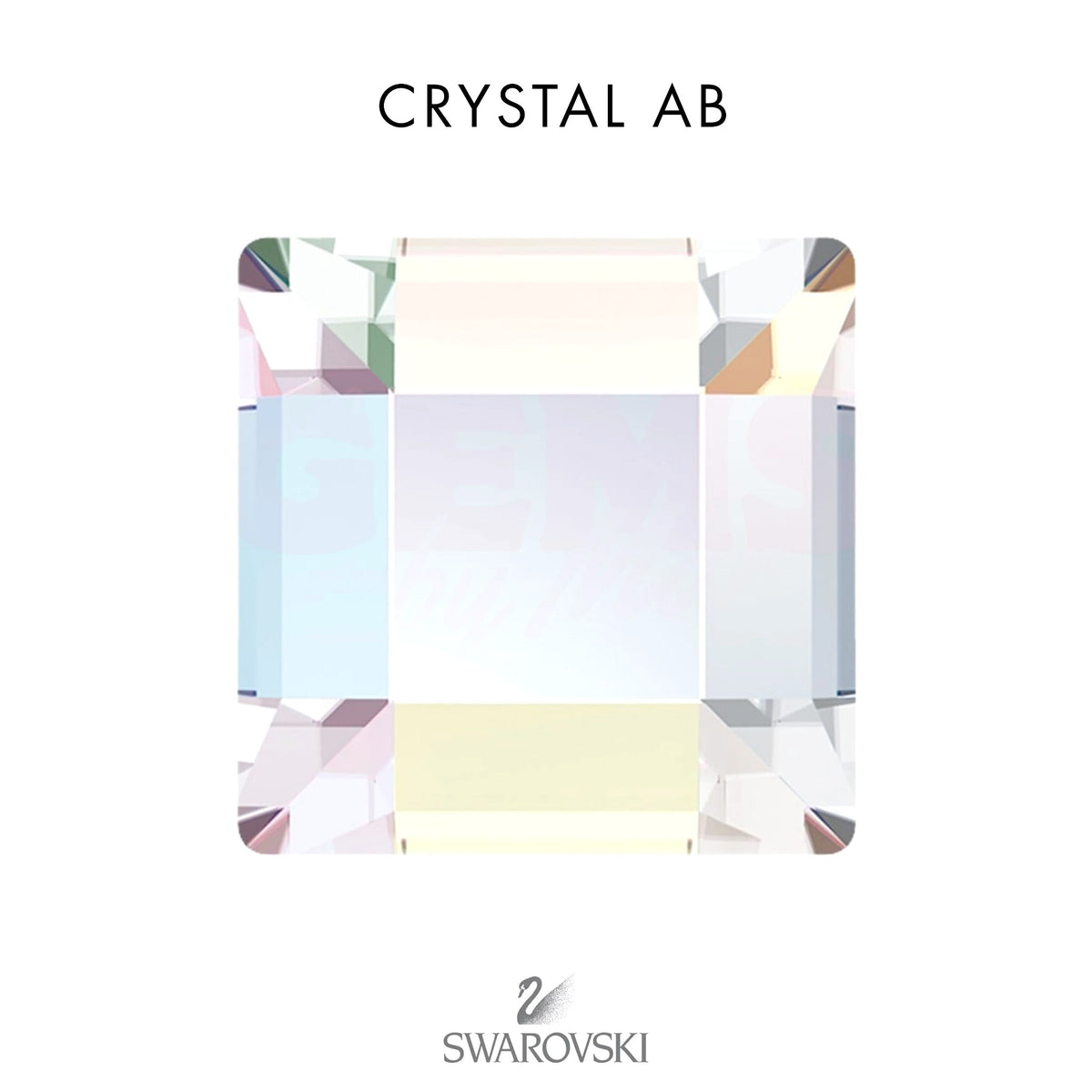 SWAROVSKI® Square Crystal AB