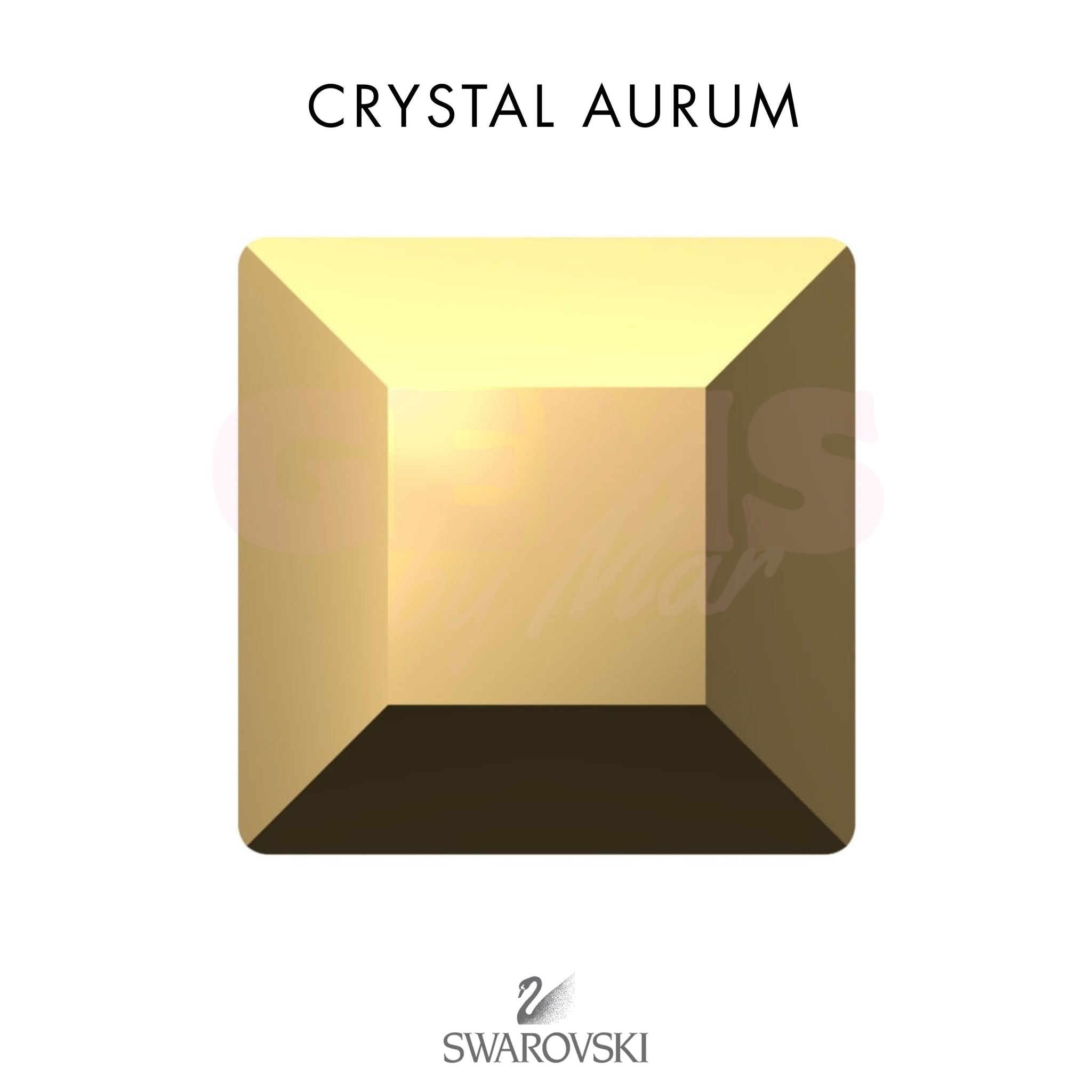 SWAROVSKI® Square Crystal Aurum