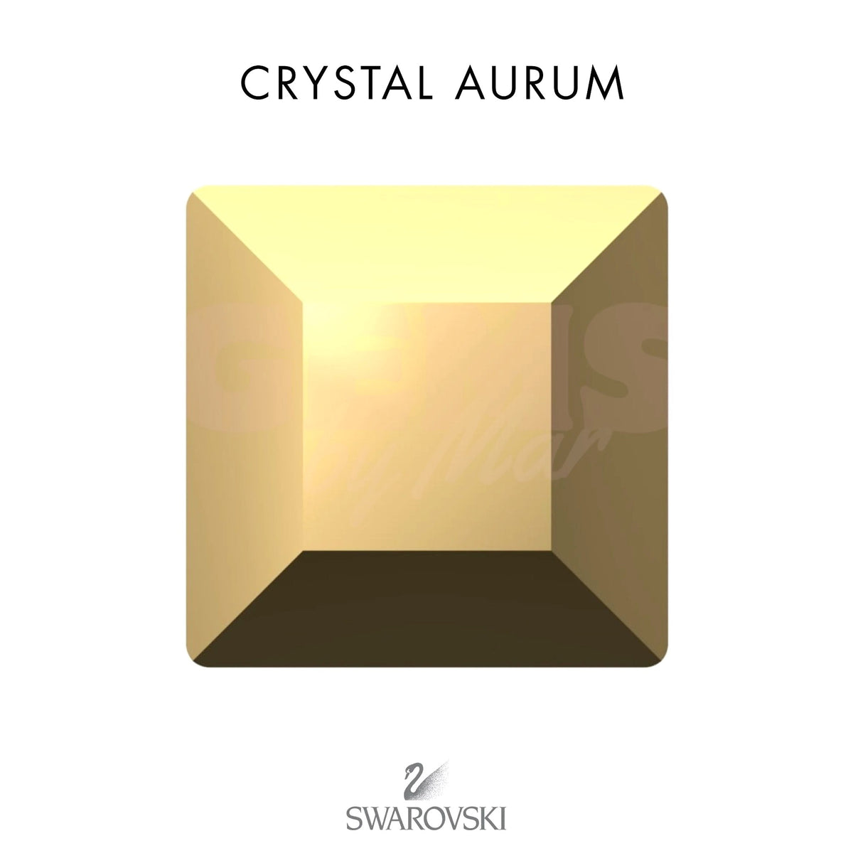 SWAROVSKI® Square Crystal Aurum