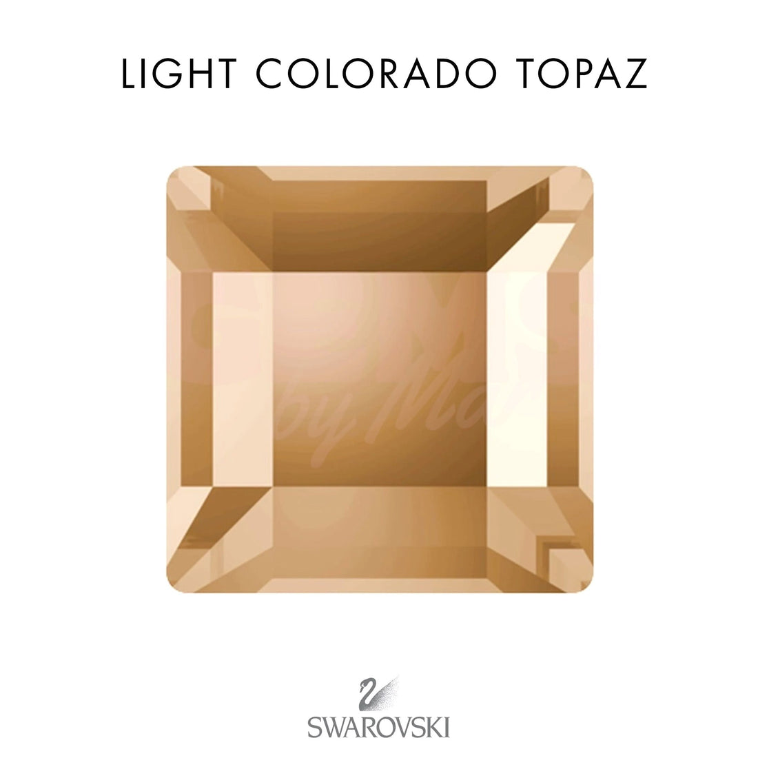 SWAROVSKI® Square Light Colorado Topaz