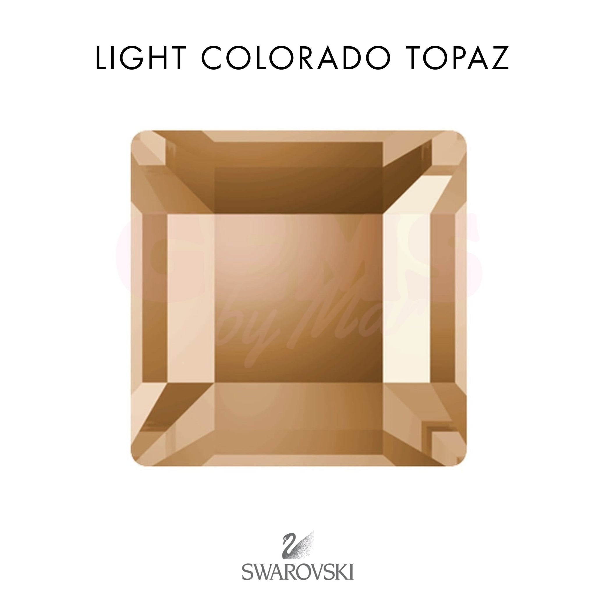 SWAROVSKI® Square Light Colorado Topaz