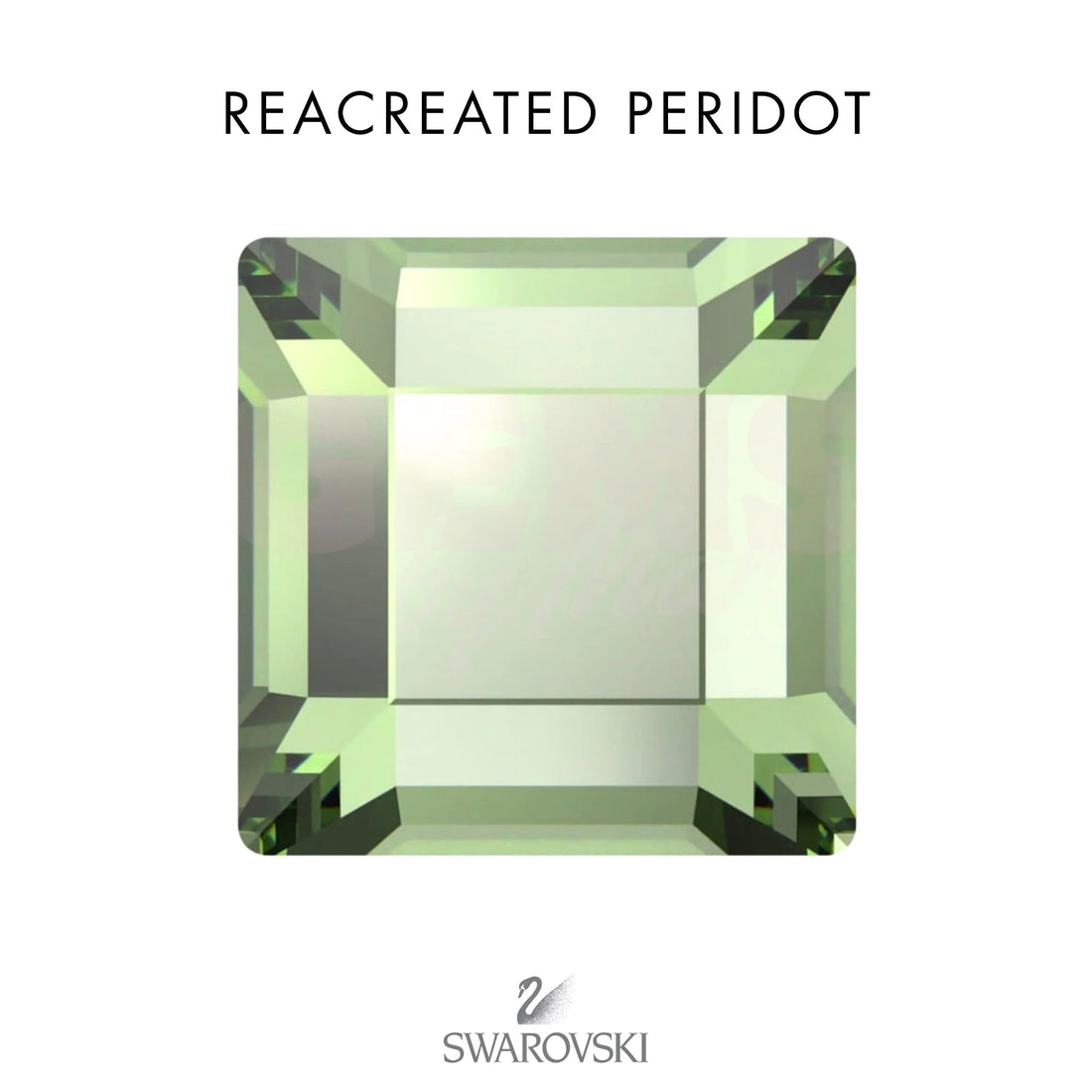 SWAROVSKI® Square Recreated Peridot