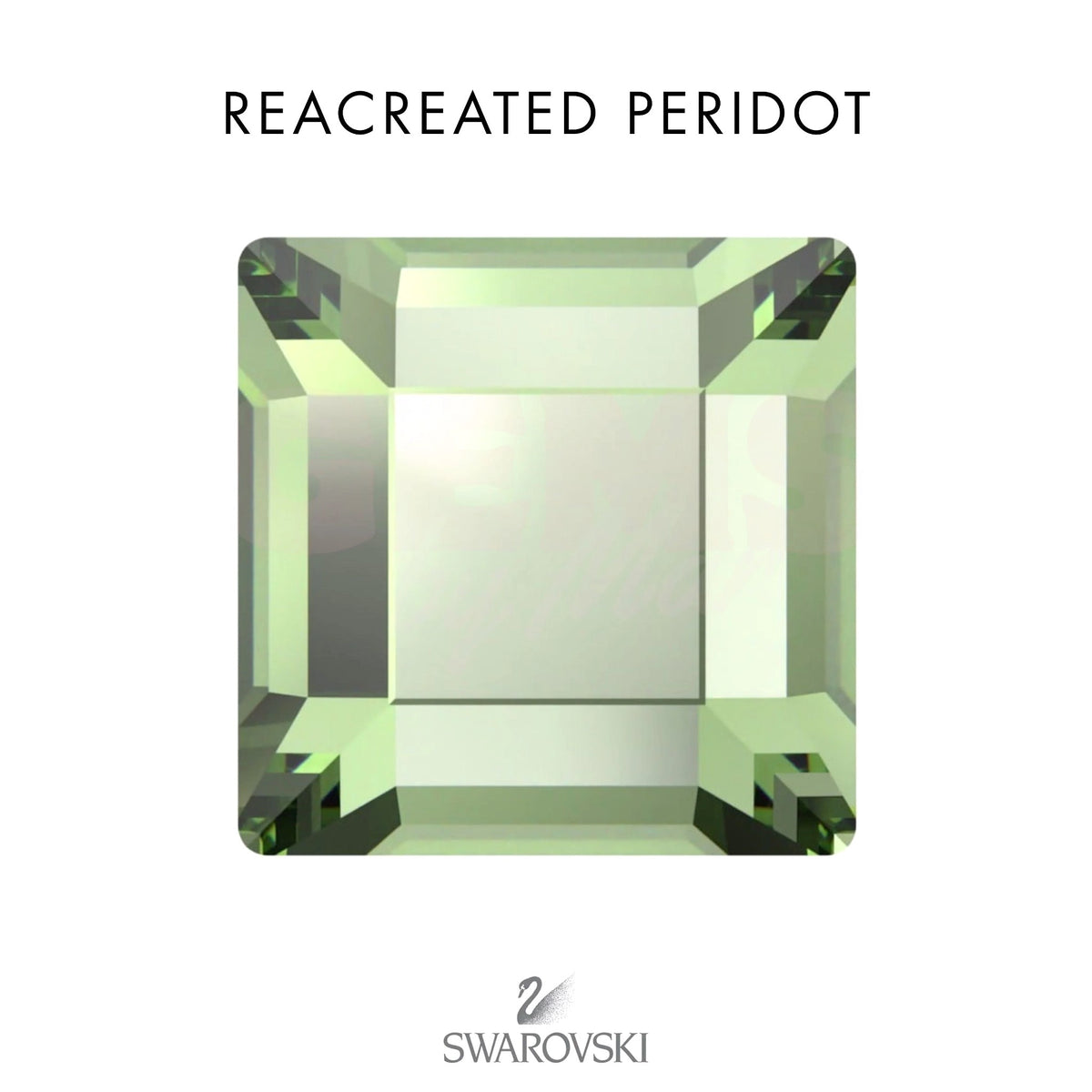 SWAROVSKI® Square Recreated Peridot