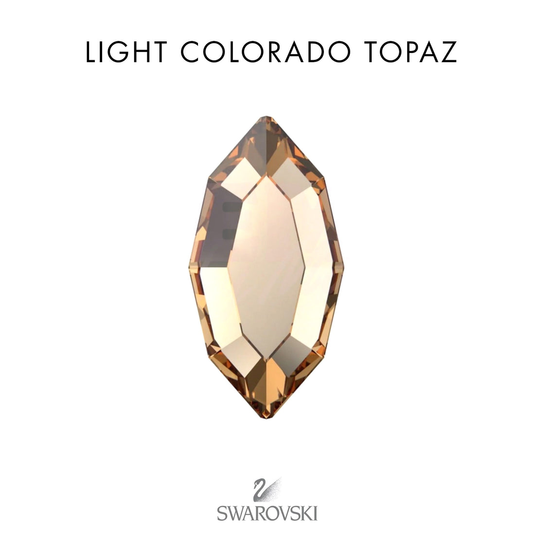 SWAROVSKI® Navette Light Colorado Topaz