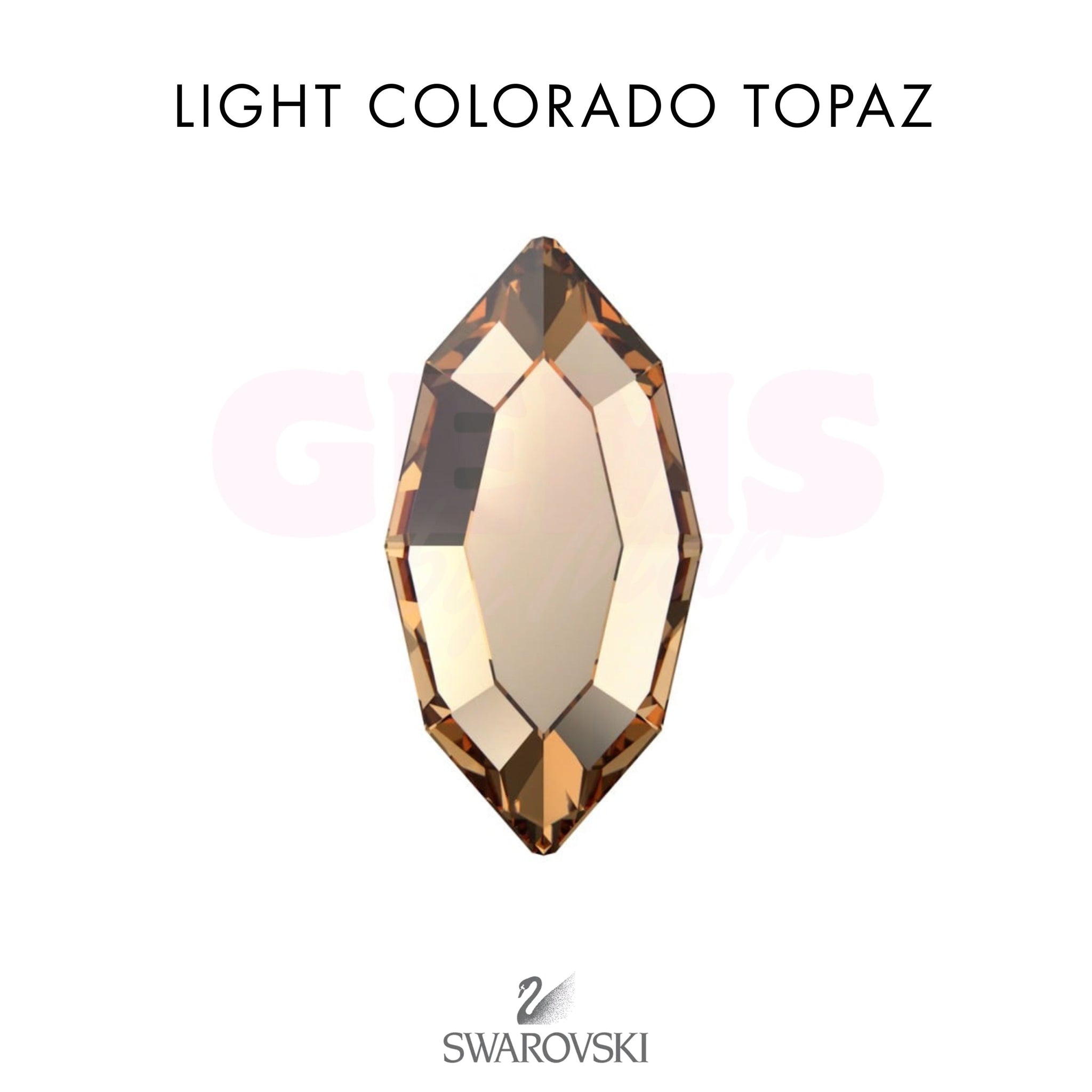 SWAROVSKI® Navette Light Colorado Topaz