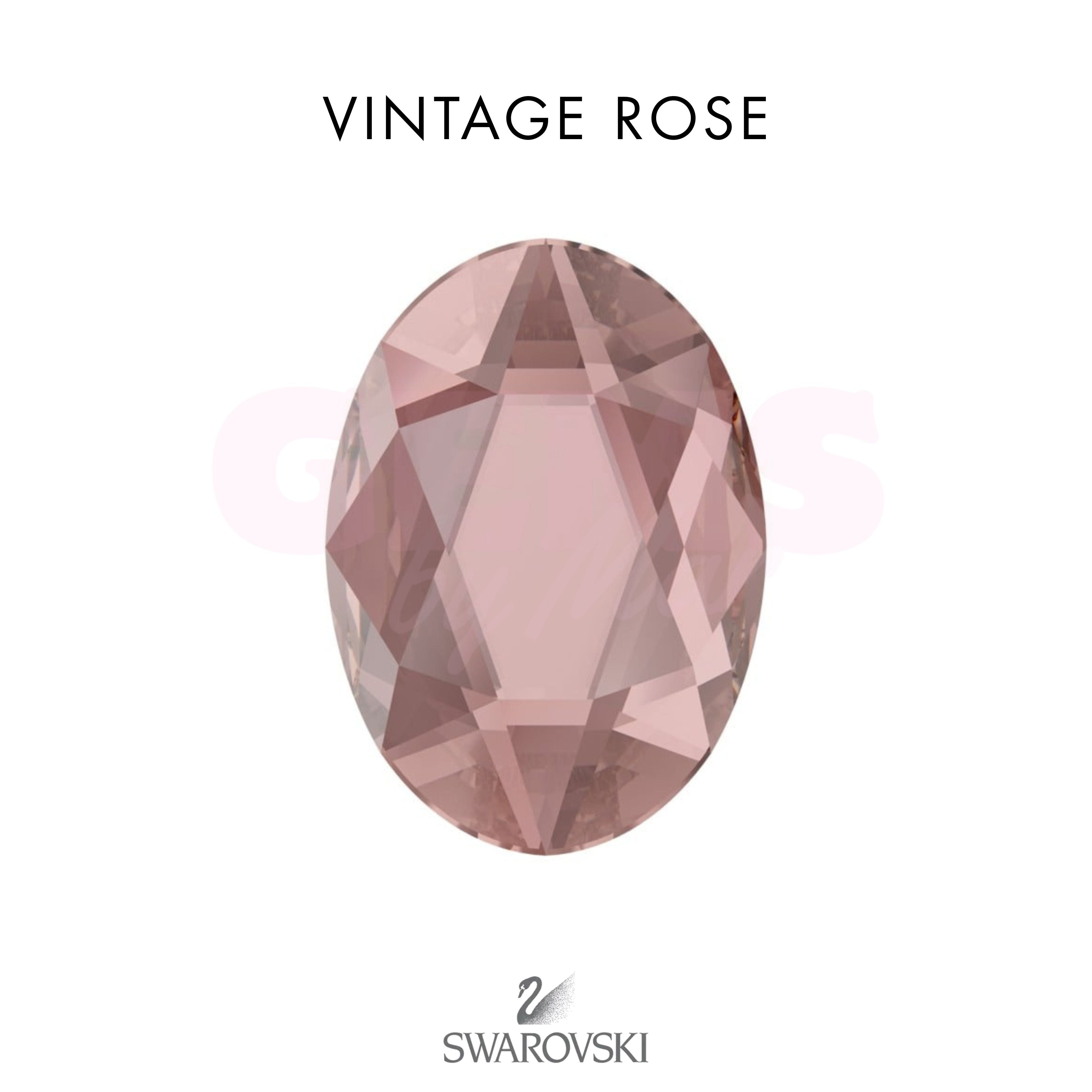 SWAROVSKI® Oval Vintage Rose