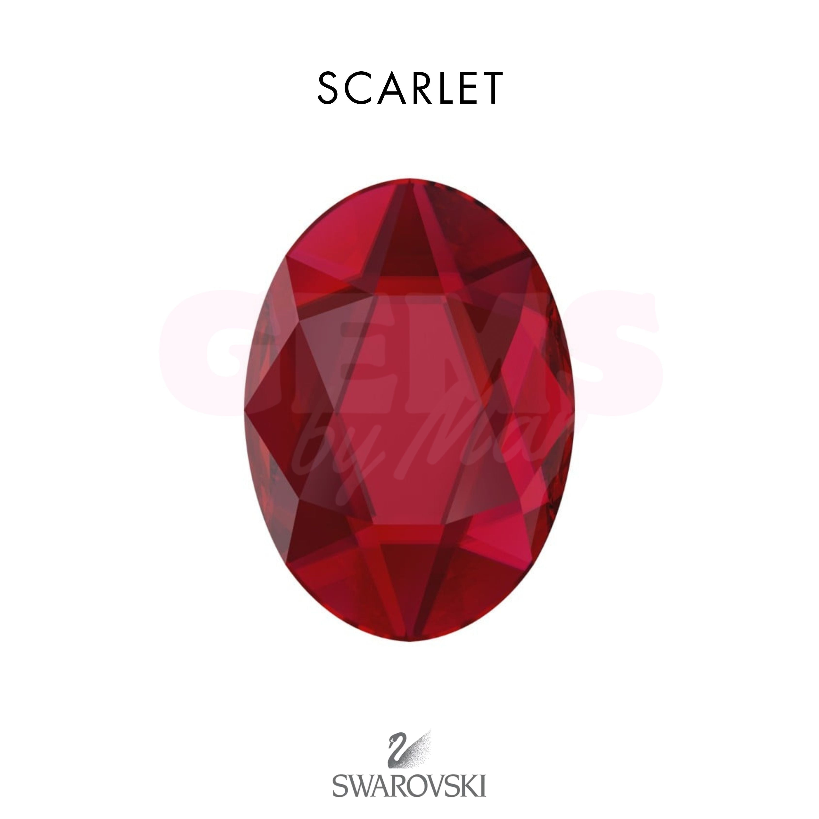SWAROVSKI® Oval Scarlet