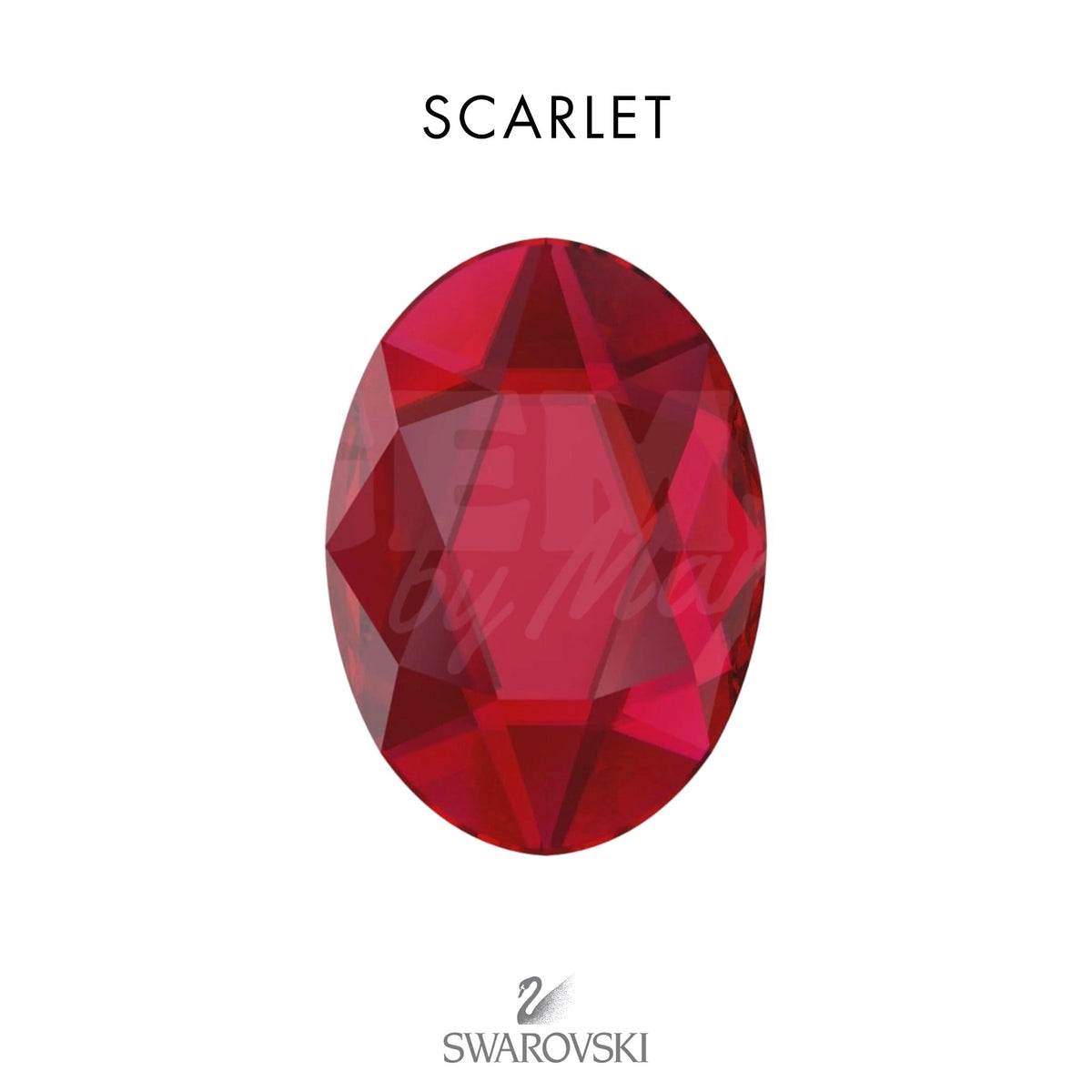 SWAROVSKI® Oval Scarlet