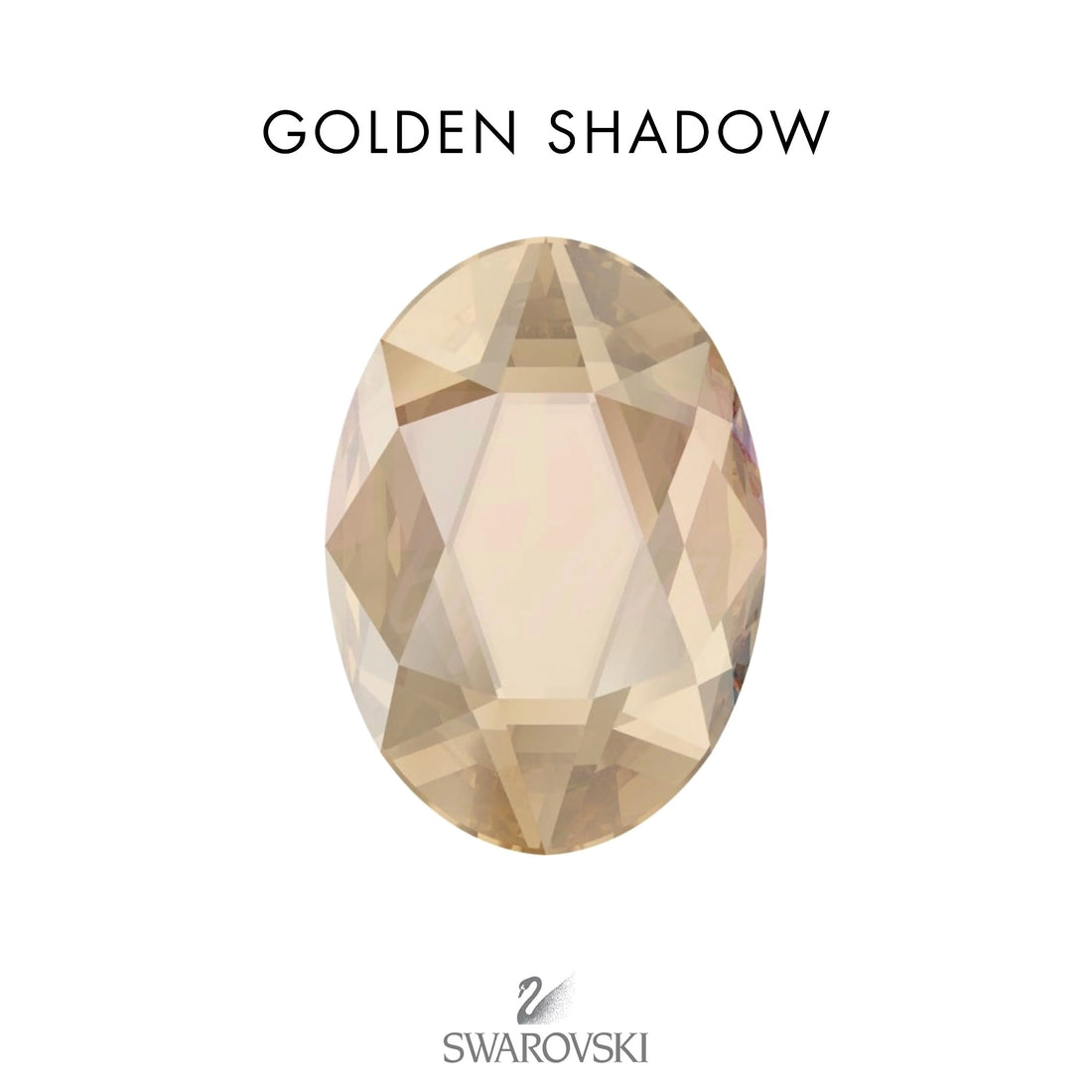SWAROVSKI® Oval Golden Shadow