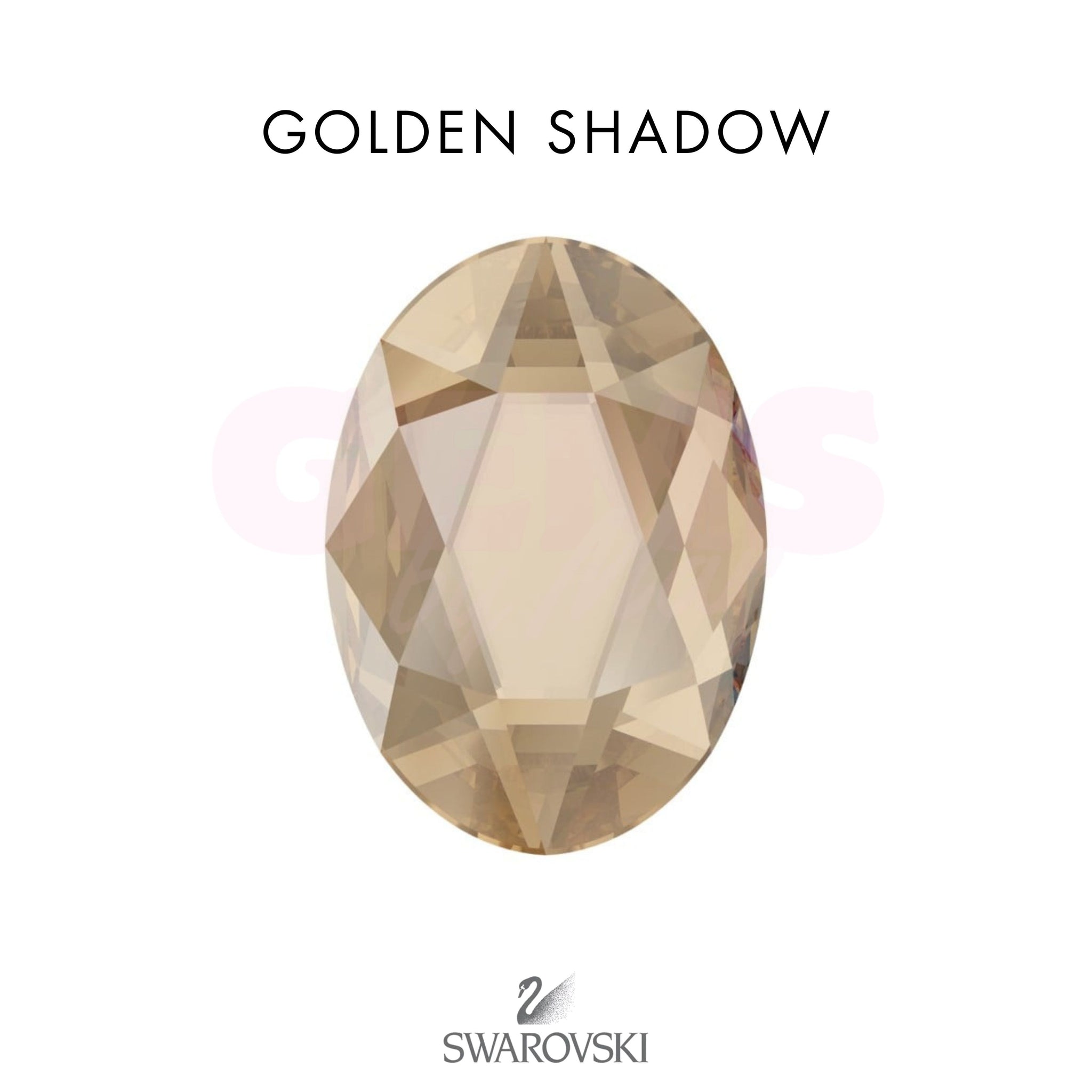 SWAROVSKI® Oval Golden Shadow