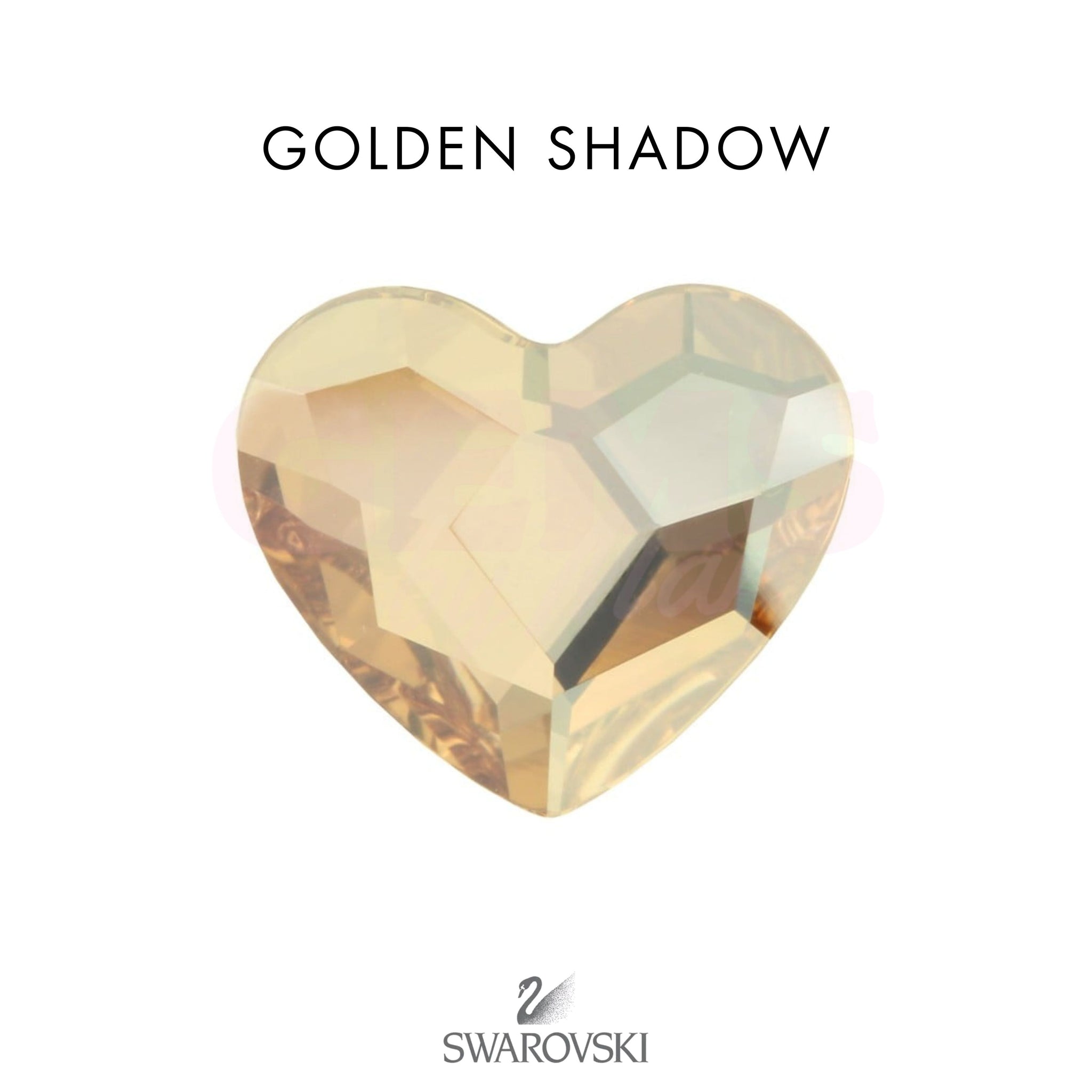 SWAROVSKI® Heart Golden Shadow