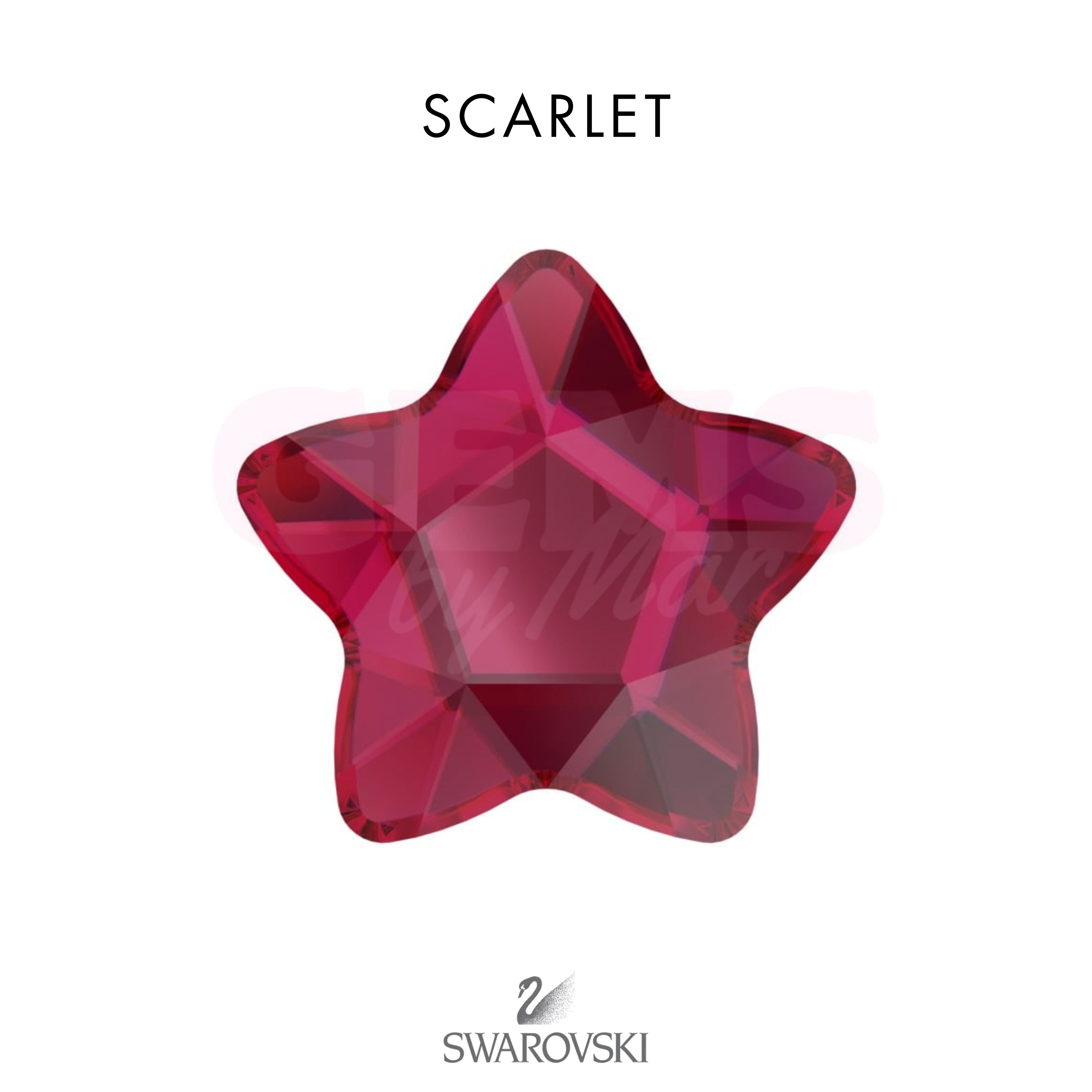 SWAROVSKI® Round Star Scarlet