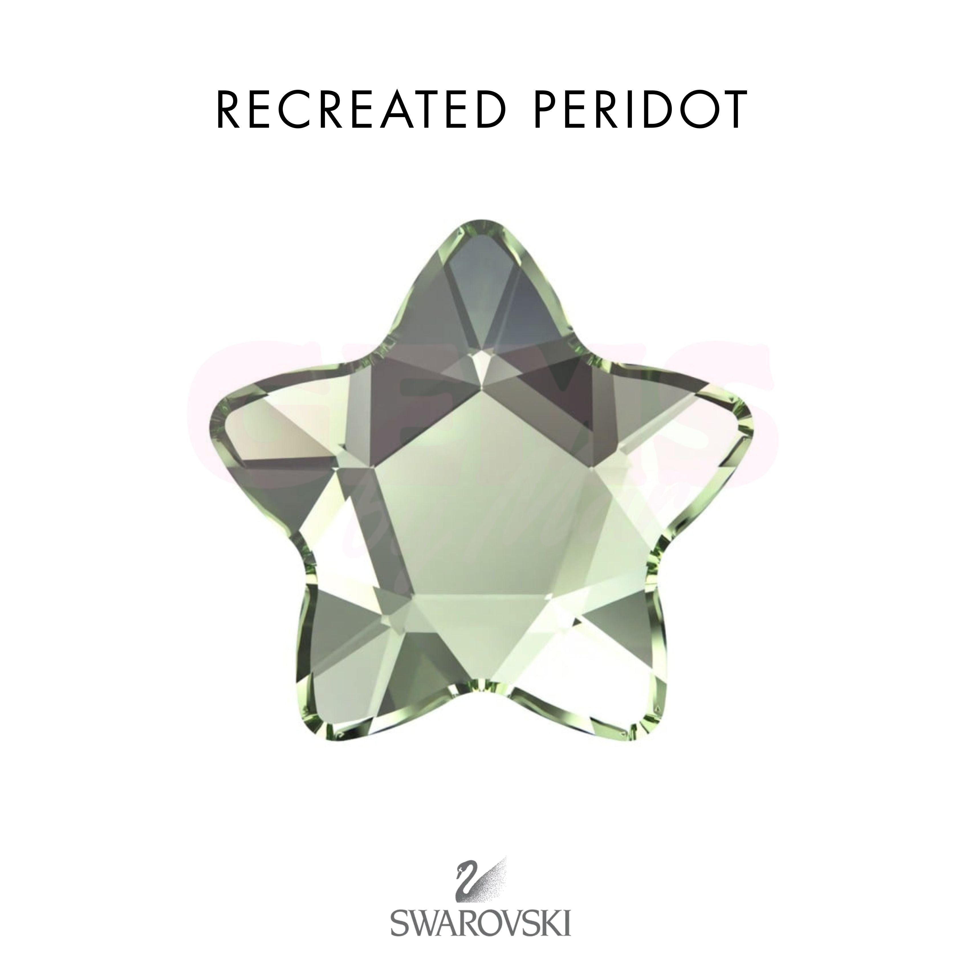 SWAROVSKI® Round Star Recreated Peridot
