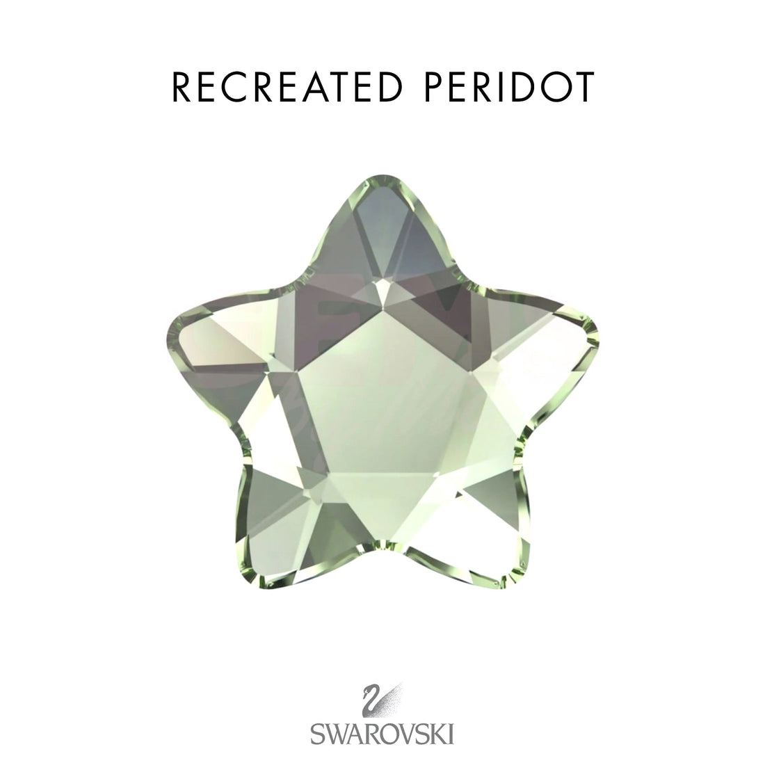 SWAROVSKI® Round Star Recreated Peridot