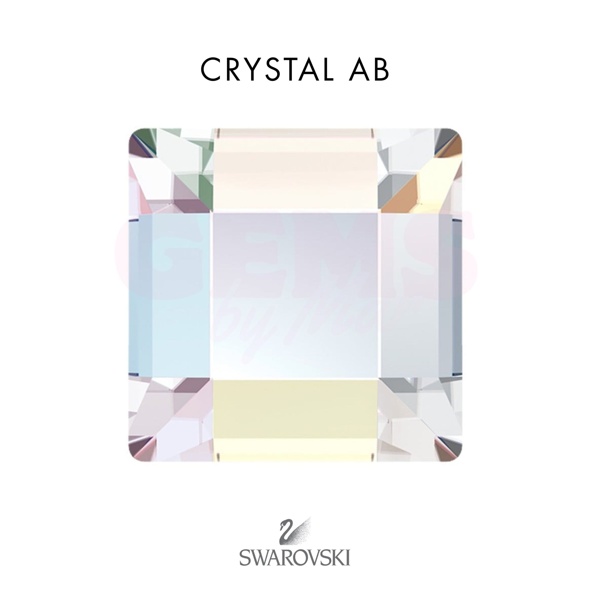 SWAROVSKI® Square Crystal AB