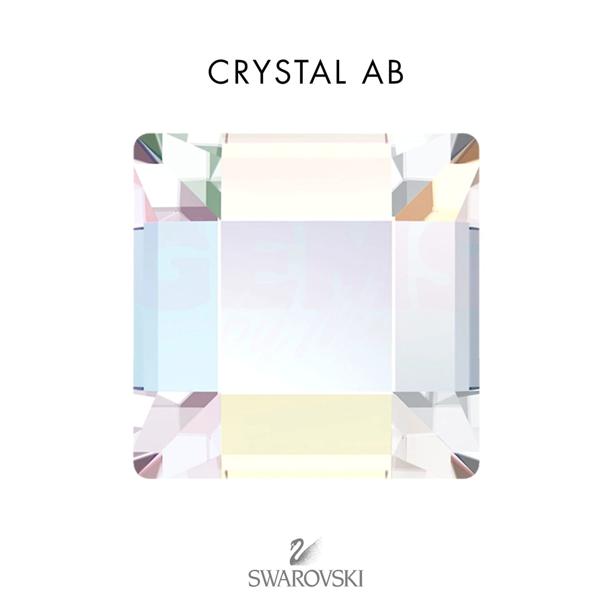 SWAROVSKI® Square Crystal AB