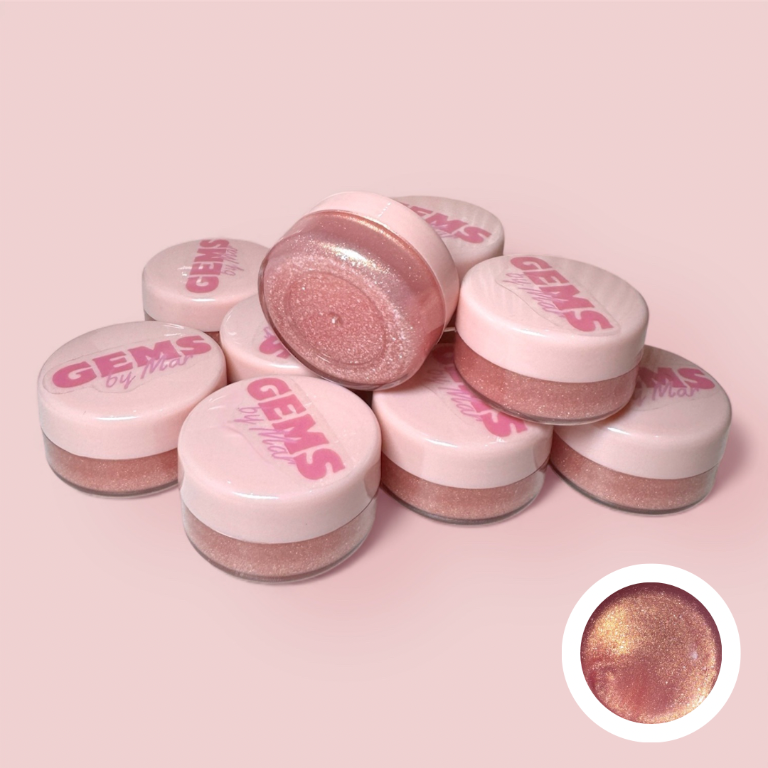 Pink shimmer gloss – material para aplicar gemas dentales